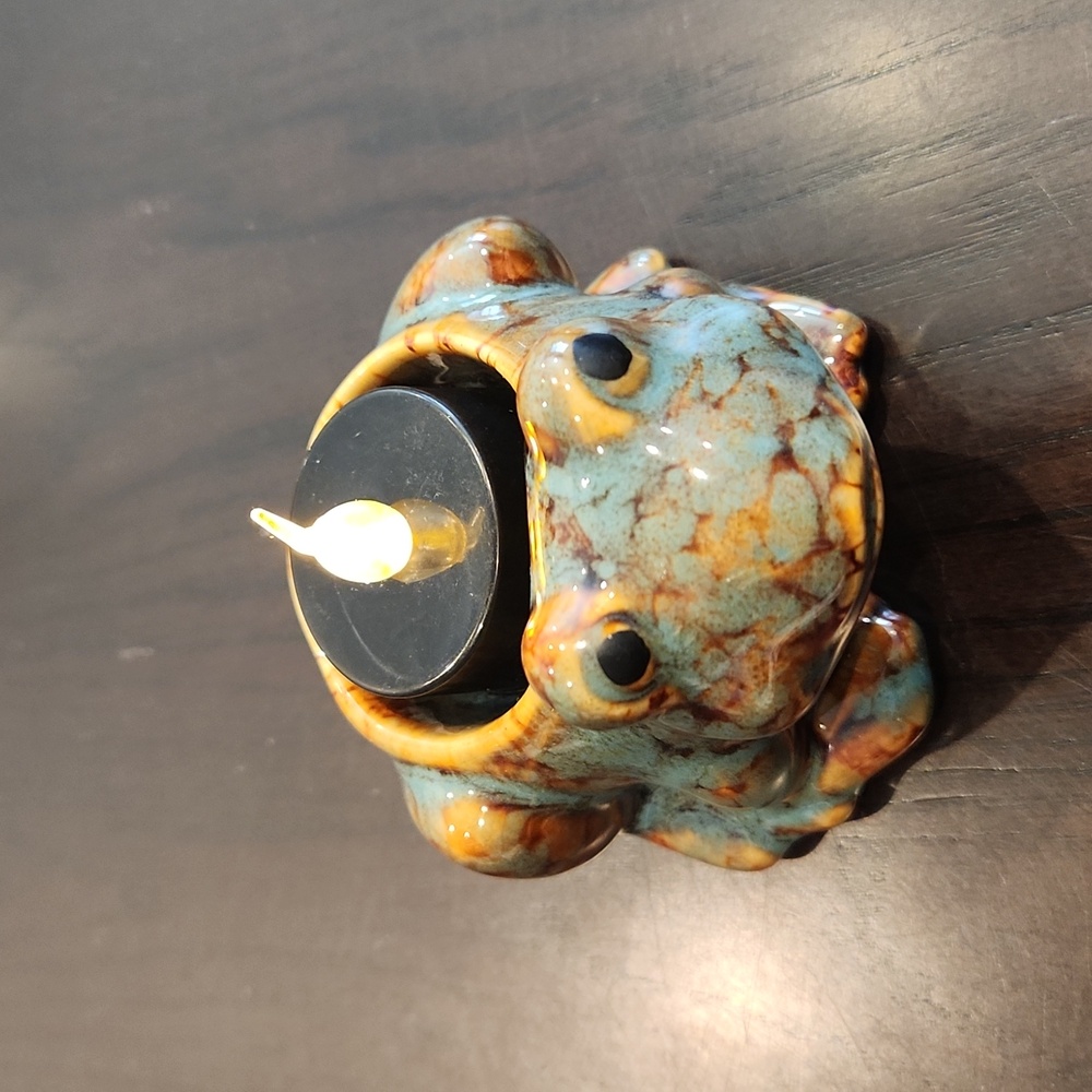 PIER 1 Import Frog Tealite Holder, NEW - Picture 13 of 16